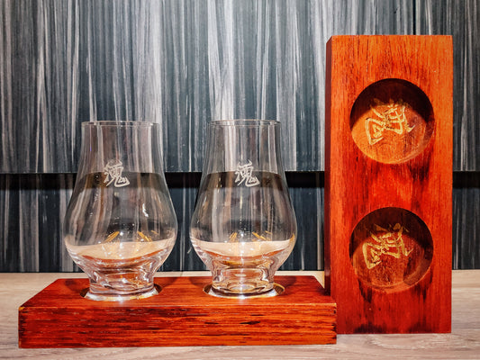 酒鬼Drunkard橡木杯托 B款(2杯1托)